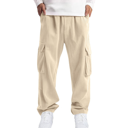 Mens Casual Sporty Corduroy Jogger Work Pants - RALO COLLECTION STUDIO