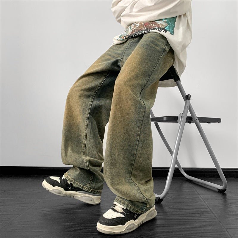 Mens Casual Straight-leg Workwear Pants - RALO COLLECTION STUDIO
