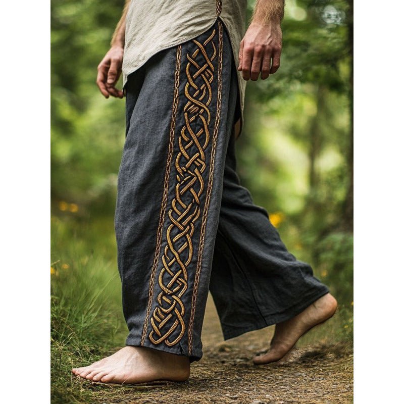 Mens Casual Stylish Loose-fitting Wide-leg Pants - RALO COLLECTION STUDIO