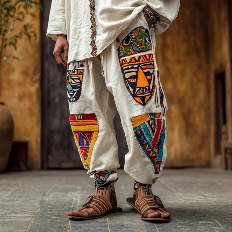 Mens Casual Stylish Loose-fitting Wide-leg Pants - RALO COLLECTION STUDIO