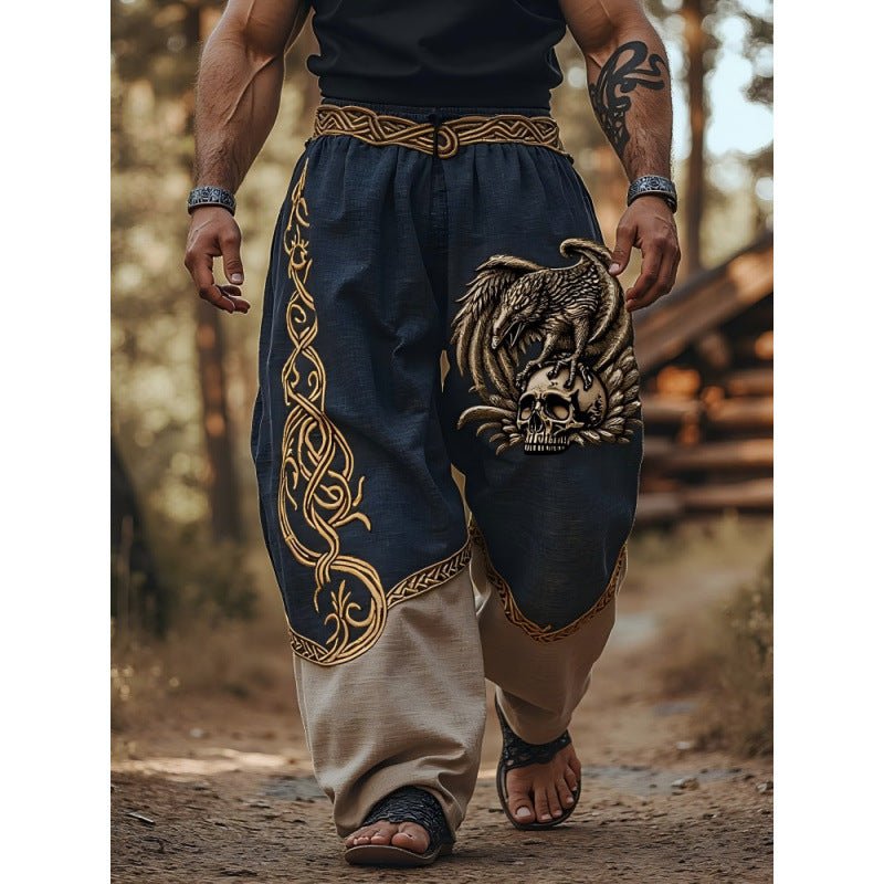 Mens Casual Stylish Loose-fitting Wide-leg Pants - RALO COLLECTION STUDIO