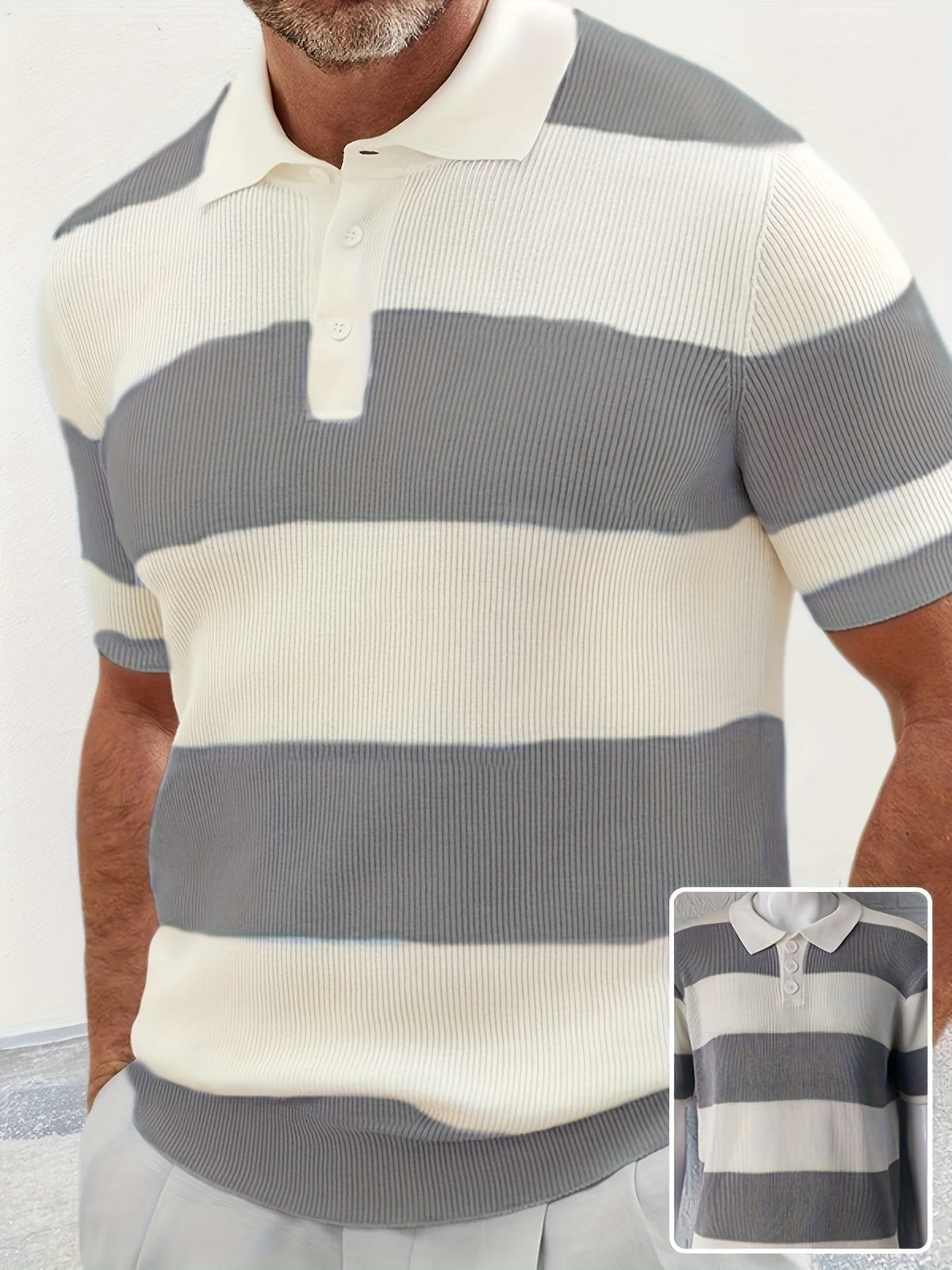 Mens Clothing Summer Fashion Lapel Sweater Short Sleeve Men Clothing Men Wears - RALO COLLECTION STUDIO