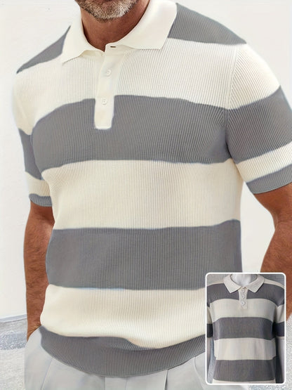 Mens Clothing Summer Fashion Lapel Sweater Short Sleeve Men Clothing Men Wears - RALO COLLECTION STUDIO