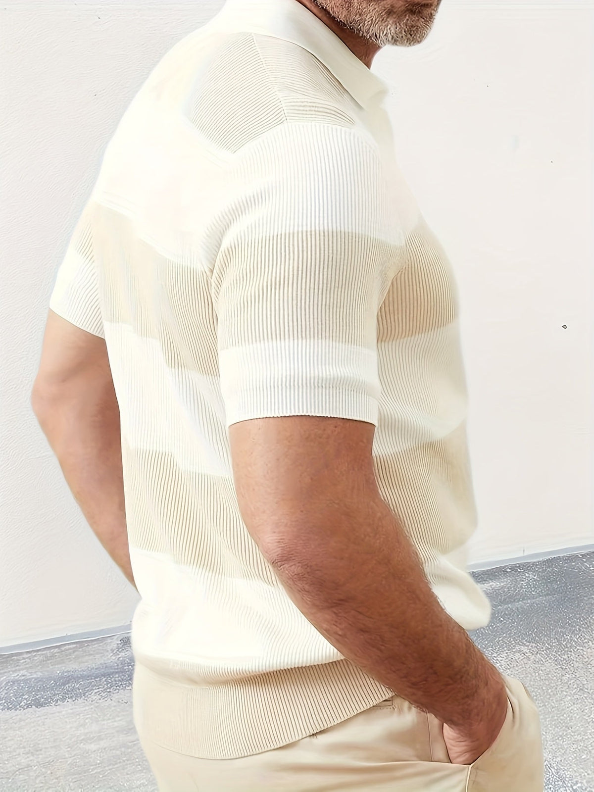 Mens Clothing Summer Fashion Lapel Sweater Short Sleeve Men Clothing Men Wears - RALO COLLECTION STUDIO
