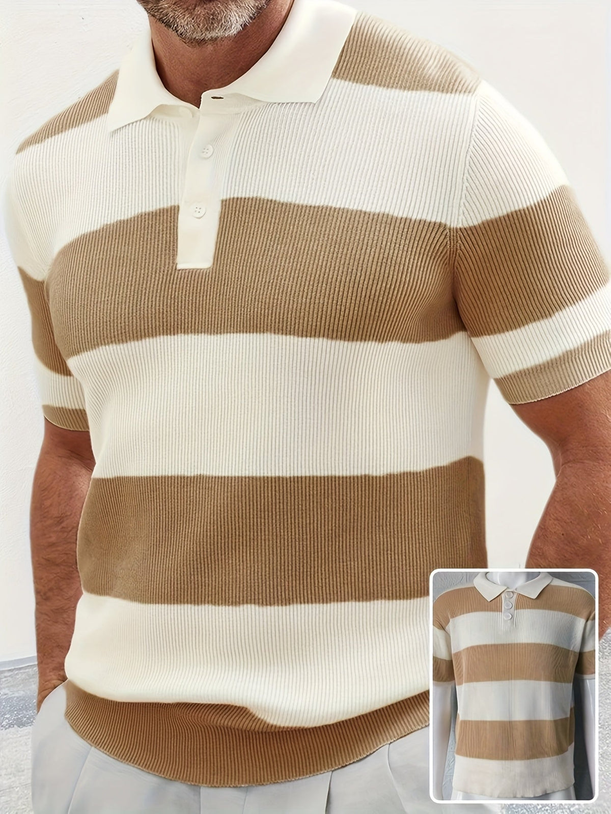 Mens Clothing Summer Fashion Lapel Sweater Short Sleeve Men Clothing Men Wears - RALO COLLECTION STUDIO