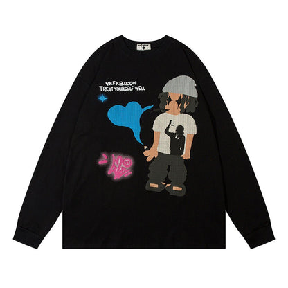 Men's Cotton Casual Round Neck Cartoon Anime Print T-shirt - RALO COLLECTION STUDIO
