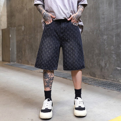Mens Cropped Pants Summer Loose Straight Leg Trousers - RALO COLLECTION STUDIO