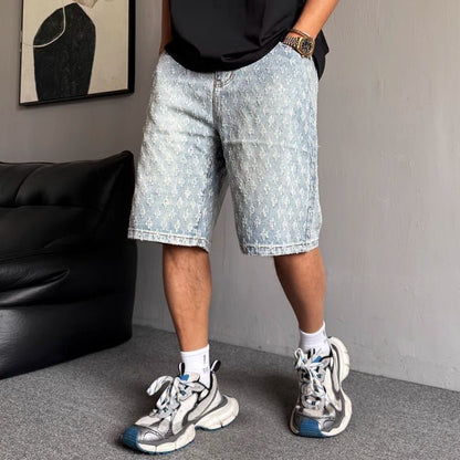 Mens Cropped Pants Summer Loose Straight Leg Trousers - RALO COLLECTION STUDIO