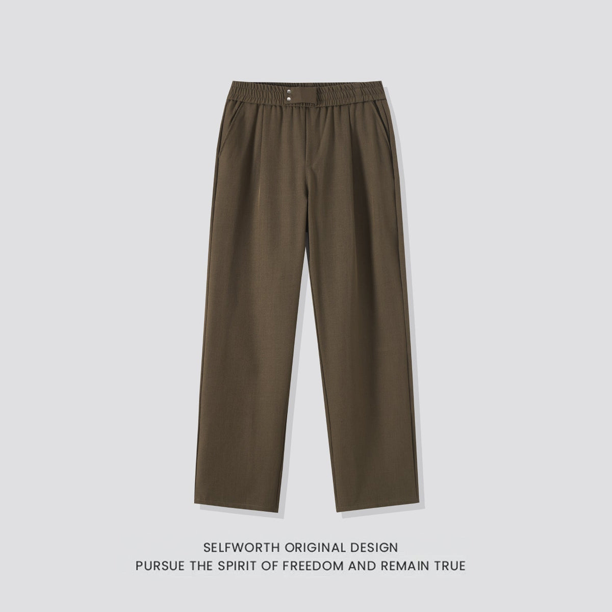 Mens Elastic Waist Casual Pants - RALO COLLECTION STUDIO