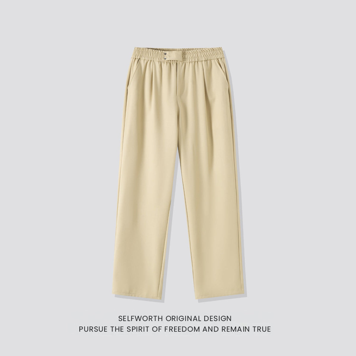 Mens Elastic Waist Casual Pants - RALO COLLECTION STUDIO