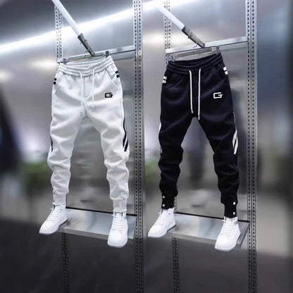 Mens Embroidered Patchwork Jogger Pants - RALO COLLECTION STUDIO