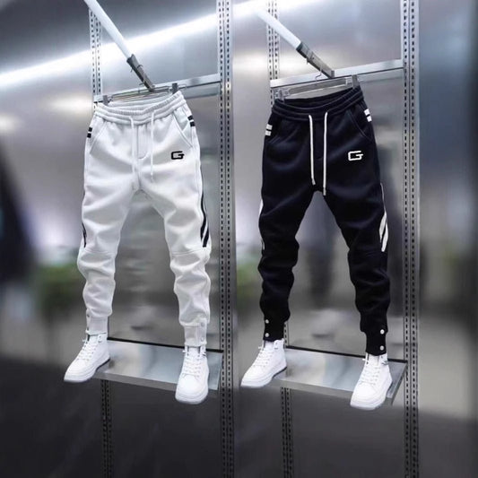 Mens Embroidered Patchwork Jogger Pants - RALO COLLECTION STUDIO