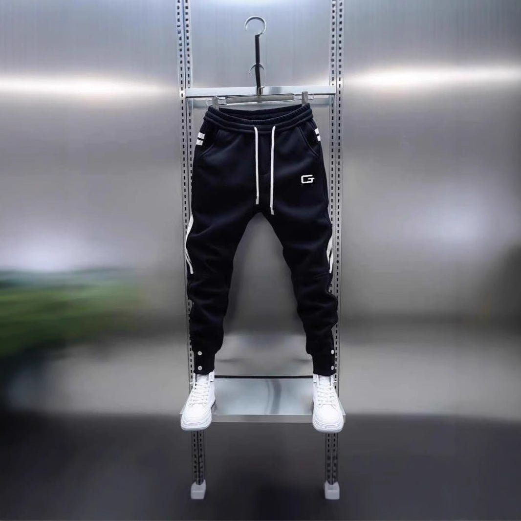 Mens Embroidered Patchwork Jogger Pants - RALO COLLECTION STUDIO