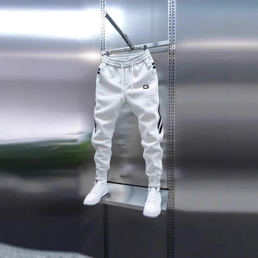 Mens Embroidered Patchwork Jogger Pants - RALO COLLECTION STUDIO