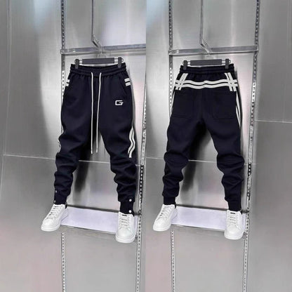 Mens Embroidered Patchwork Jogger Pants - RALO COLLECTION STUDIO
