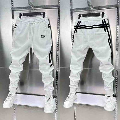Mens Embroidered Patchwork Jogger Pants - RALO COLLECTION STUDIO