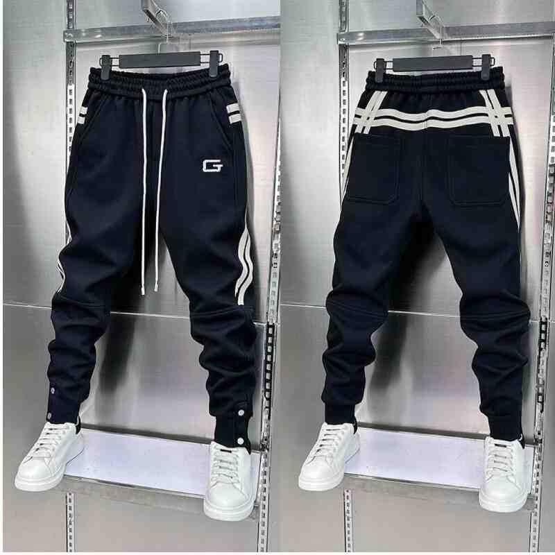 Mens Embroidered Patchwork Jogger Pants - RALO COLLECTION STUDIO