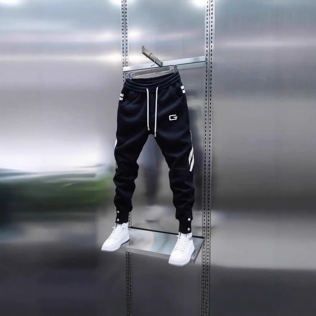 Mens Embroidered Patchwork Jogger Pants - RALO COLLECTION STUDIO