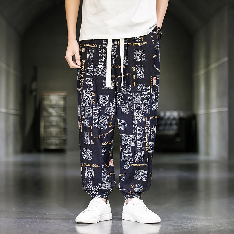 Mens Fashion Breathable Casual Wide Leg Pants - RALO COLLECTION STUDIO