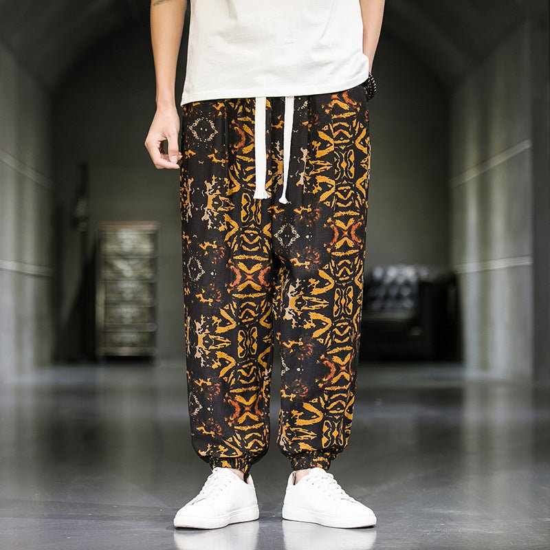 Mens Fashion Breathable Casual Wide Leg Pants - RALO COLLECTION STUDIO