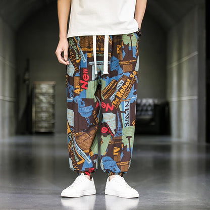 Mens Fashion Breathable Casual Wide Leg Pants - RALO COLLECTION STUDIO