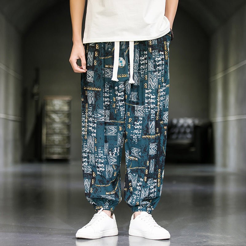 Mens Fashion Breathable Casual Wide Leg Pants - RALO COLLECTION STUDIO