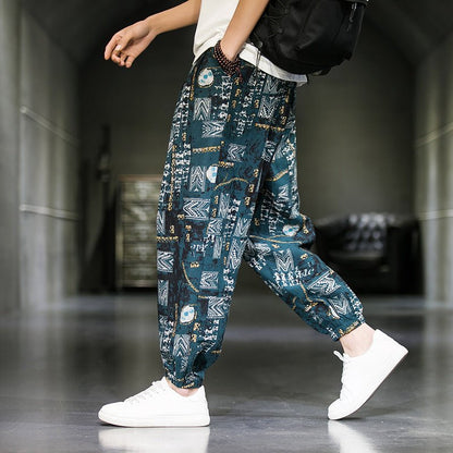 Mens Fashion Breathable Casual Wide Leg Pants - RALO COLLECTION STUDIO