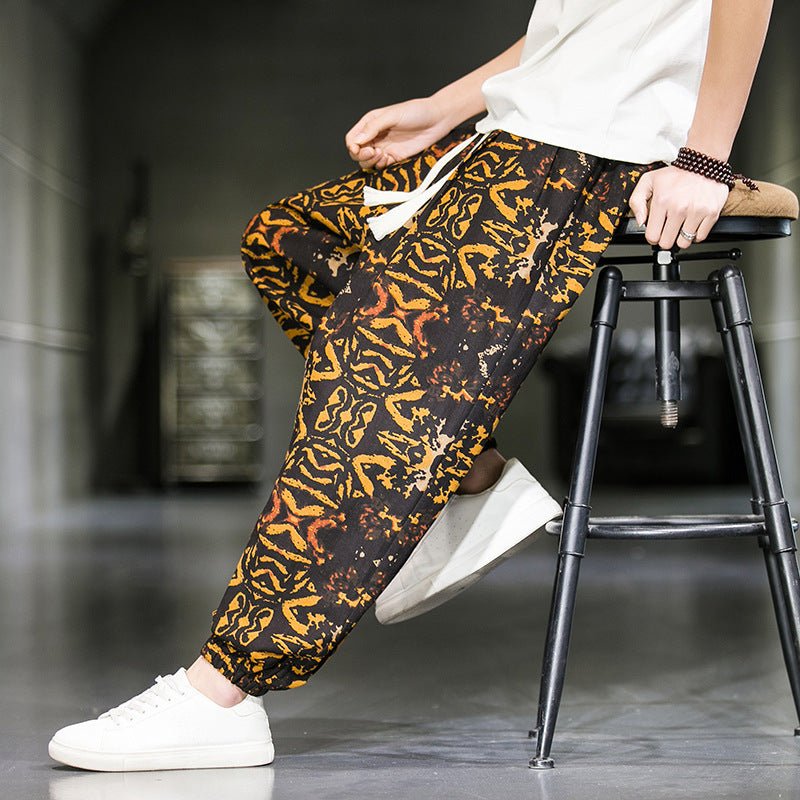 Mens Fashion Breathable Casual Wide Leg Pants - RALO COLLECTION STUDIO