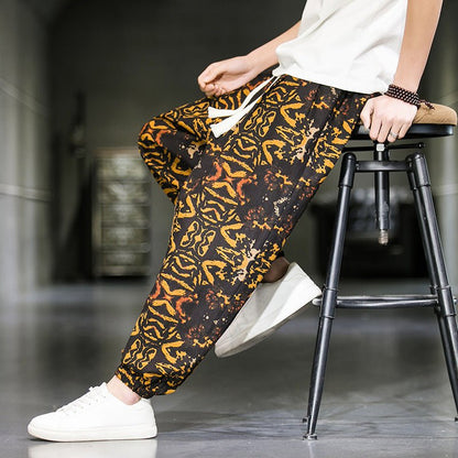 Mens Fashion Breathable Casual Wide Leg Pants - RALO COLLECTION STUDIO