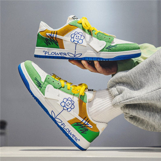 Mens Fashionable And Versatile Graffiti Shoes - RALO COLLECTION STUDIO
