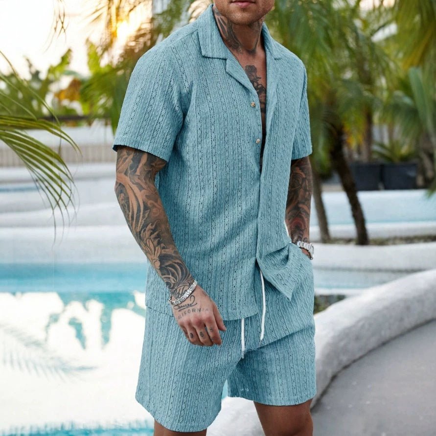 Mens Fashionable Printed Casual Shirt Set - RALO COLLECTION STUDIO