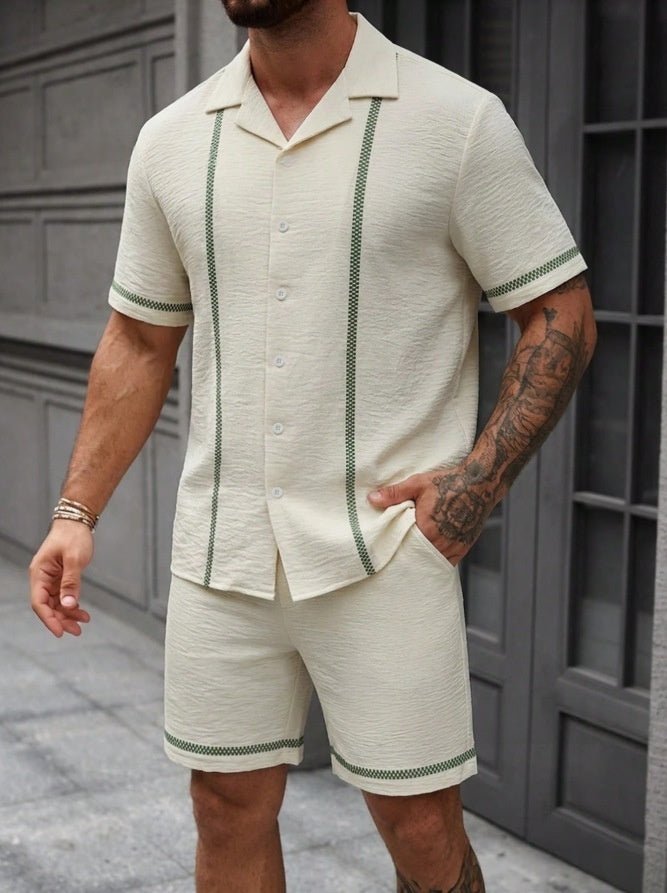 Mens Fashionable Printed Casual Shirt Set - RALO COLLECTION STUDIO