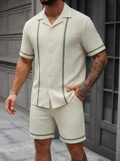 Mens Fashionable Printed Casual Shirt Set - RALO COLLECTION STUDIO