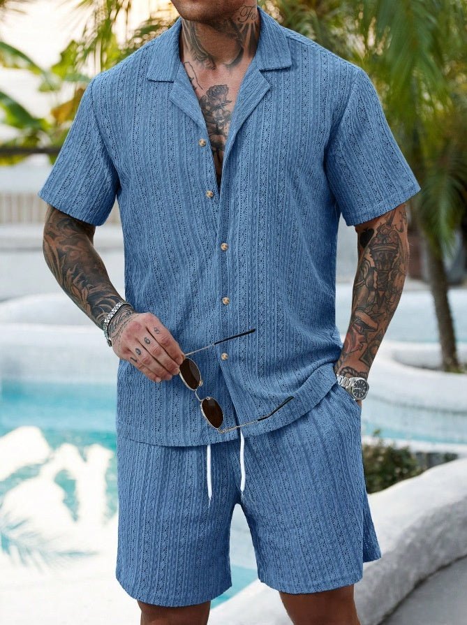 Mens Fashionable Printed Casual Shirt Set - RALO COLLECTION STUDIO