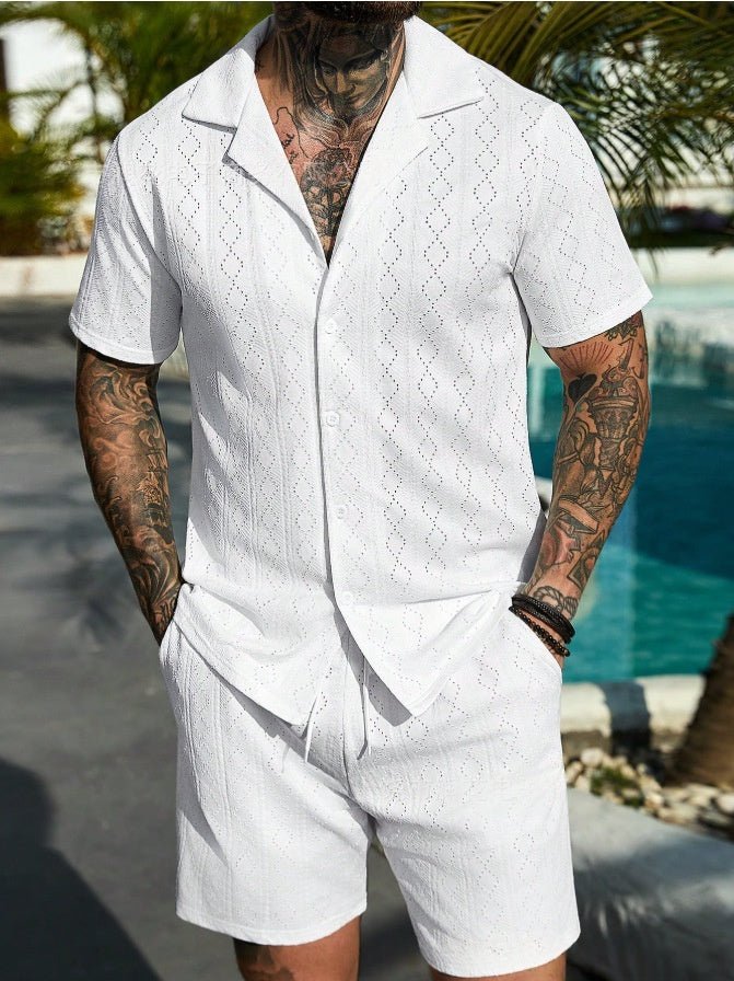 Mens Fashionable Printed Casual Shirt Set - RALO COLLECTION STUDIO