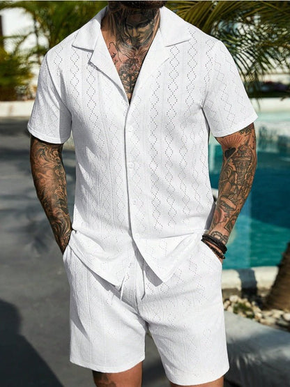 Mens Fashionable Printed Casual Shirt Set - RALO COLLECTION STUDIO