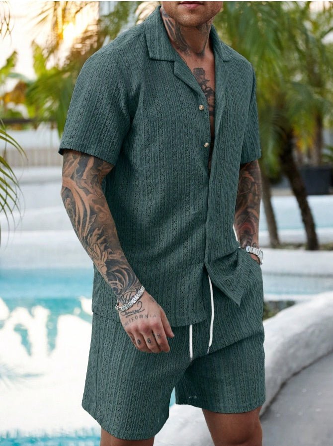 Mens Fashionable Printed Casual Shirt Set - RALO COLLECTION STUDIO