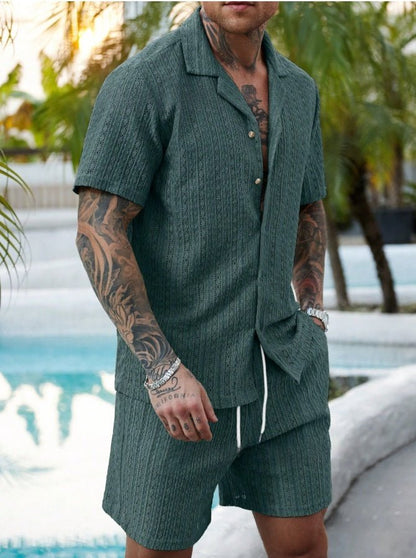 Mens Fashionable Printed Casual Shirt Set - RALO COLLECTION STUDIO