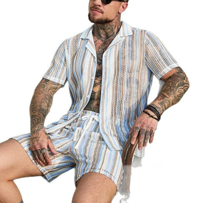 Mens Fashionable Printed Casual Shirt Set - RALO COLLECTION STUDIO
