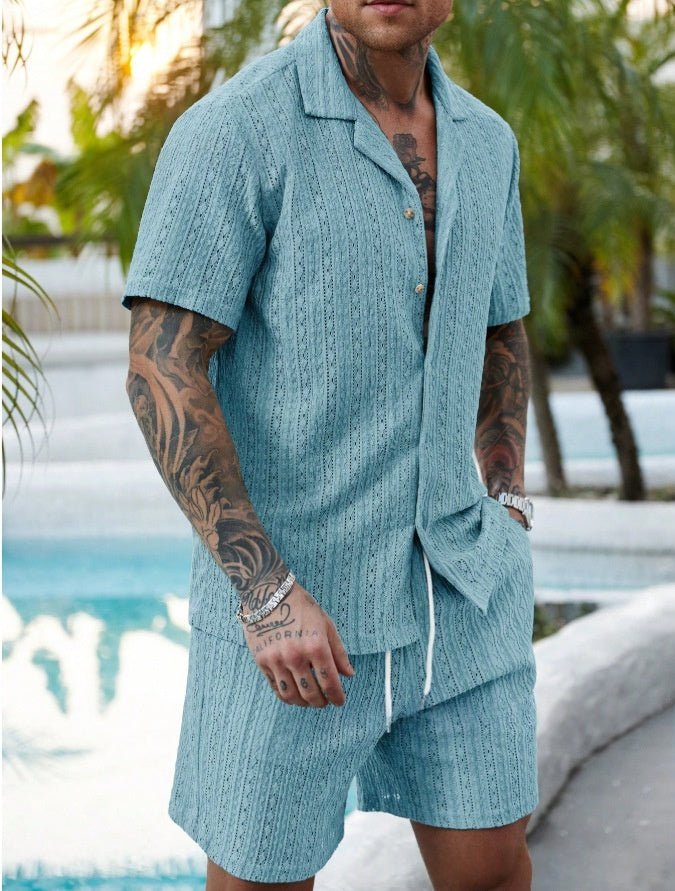 Mens Fashionable Printed Casual Shirt Set - RALO COLLECTION STUDIO