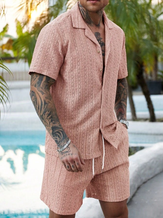 Mens Fashionable Printed Casual Shirt Set - RALO COLLECTION STUDIO