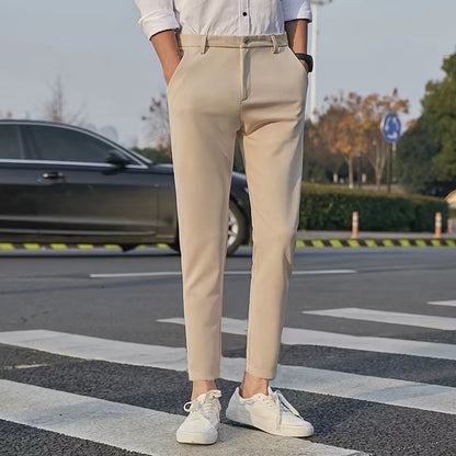 Men's Fashionable Slim-Fit Casual Drapey Cropped Trousers - RALO COLLECTION STUDIO