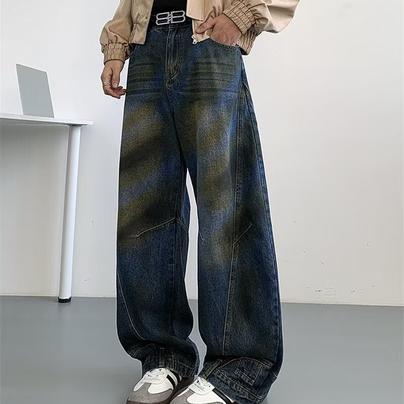 Mens High-street Edgy-cool Denim Pants - RALO COLLECTION STUDIO