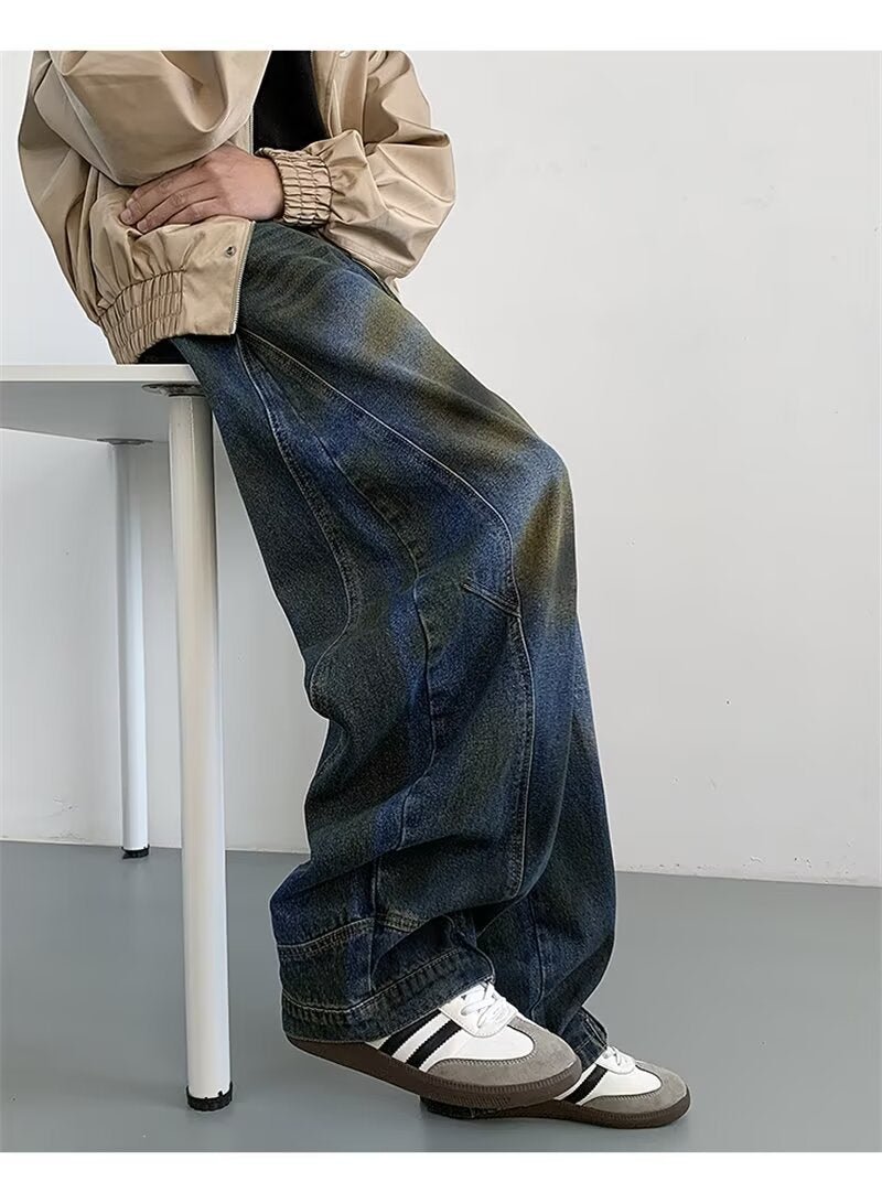 Mens High-street Edgy-cool Denim Pants - RALO COLLECTION STUDIO