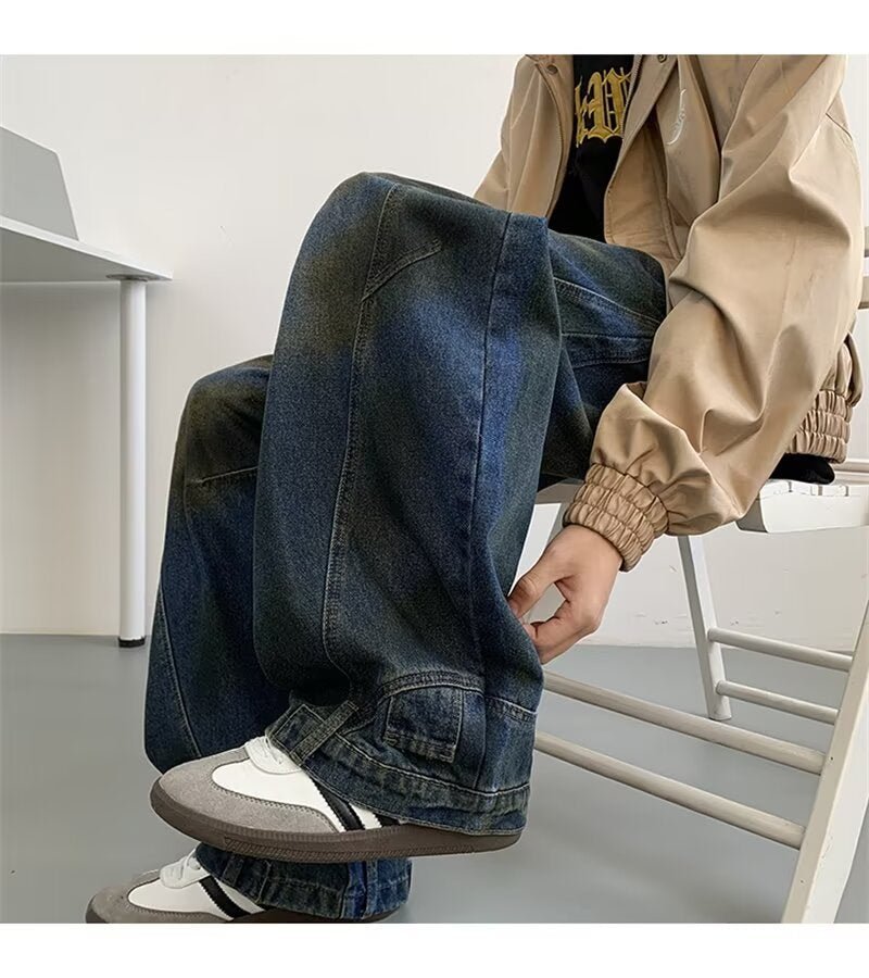 Mens High-street Edgy-cool Denim Pants - RALO COLLECTION STUDIO