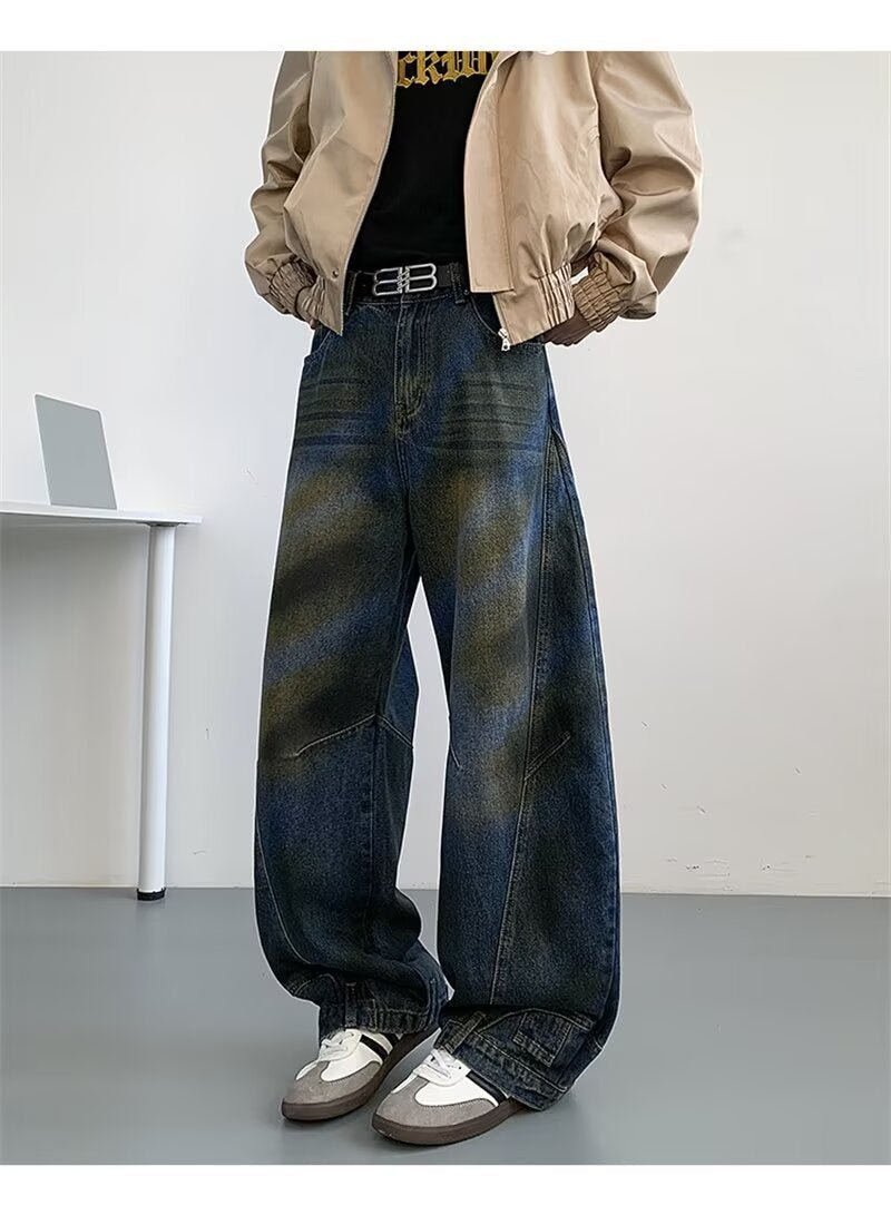 Mens High-street Edgy-cool Denim Pants - RALO COLLECTION STUDIO