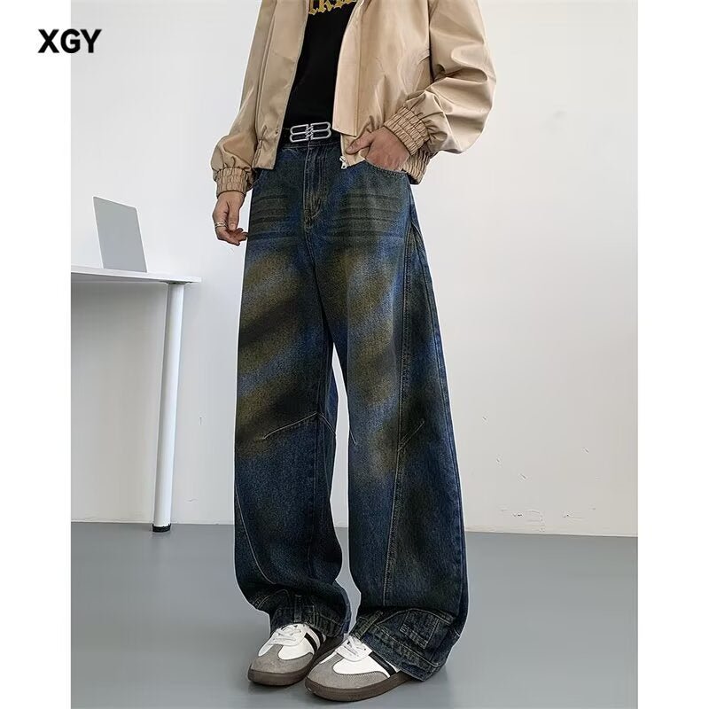 Mens High-street Edgy-cool Denim Pants - RALO COLLECTION STUDIO