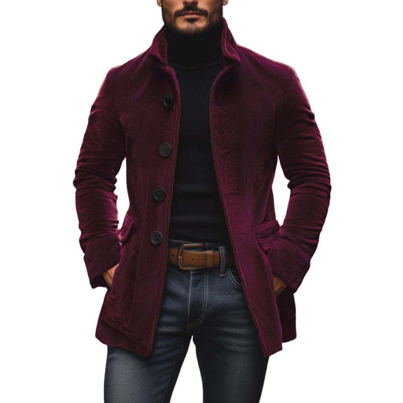 Men's Winter Stand Collar Casual Blazer Coat Ralo Collection - RALO COLLECTION STUDIO