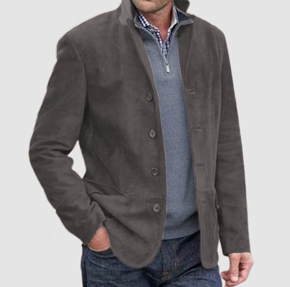 Men's Winter Stand Collar Casual Blazer Coat Ralo Collection - RALO COLLECTION STUDIO