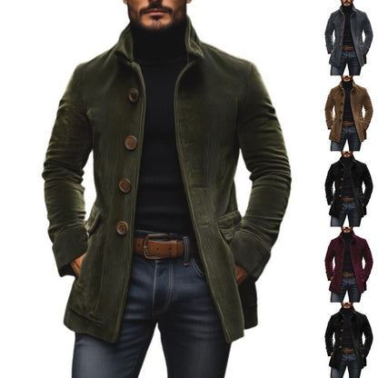 Men's Winter Stand Collar Casual Blazer Coat Ralo Collection - RALO COLLECTION STUDIO